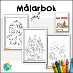 Målarbok - Julen
