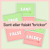 Sant eller falskt? Brickor/Underlägg