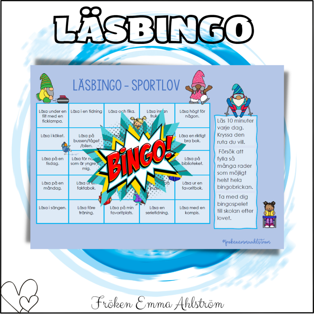 LÄSBINGO – SPORTLOVET