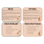 Djur i Norden – läskort med tillhörande frågor - bild 2