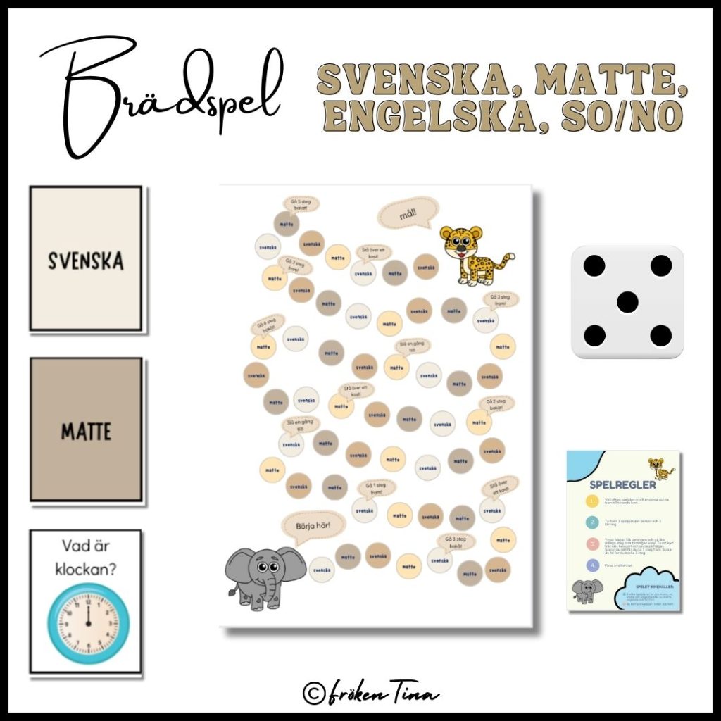 Brädspel – olika ämnen