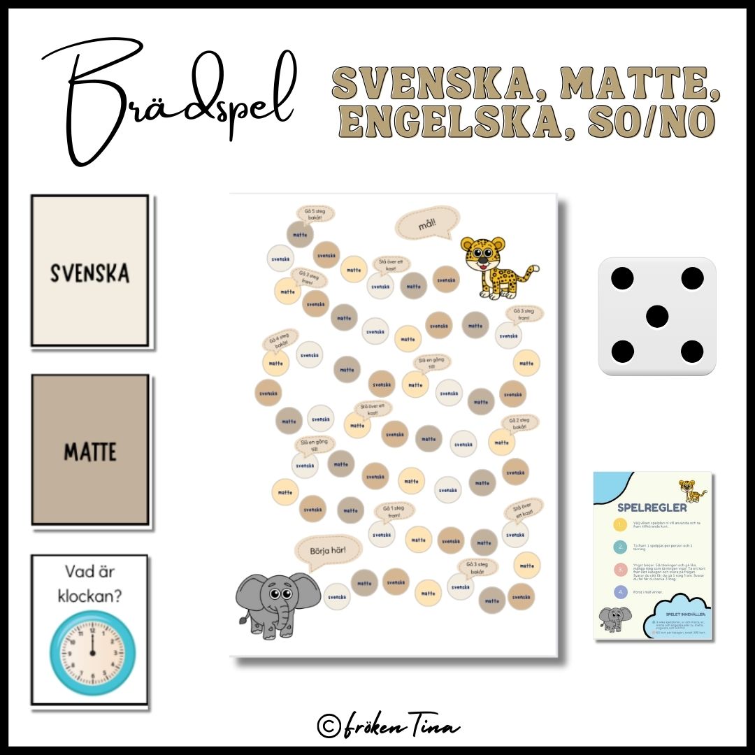 Brädspel - olika ämnen