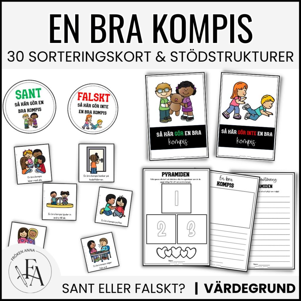 En bra kompis – sortera handlingar (inkl. stödstrukturer i KL)