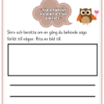 Arbetsblad och poster till Ugglan och kompisproblemet - bild 3