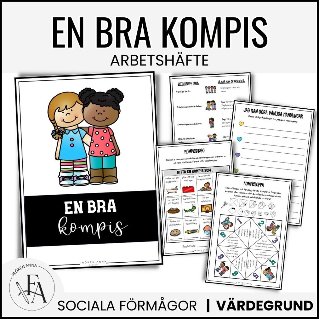 En bra kompis / Vänliga veckan arbetshäfte