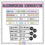 Schemaskyltar VÅR - bild 1