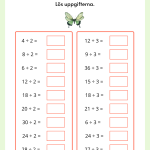 Blandade arbetsblad matematik – addition, subtraktion, multiplikation, division och lite annat - bild 19
