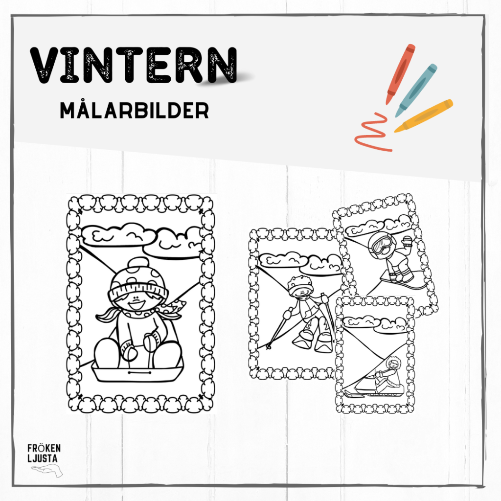 Målarbilder vintern