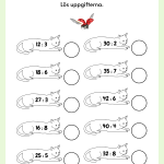 Blandade arbetsblad matematik – addition, subtraktion, multiplikation, division och lite annat - bild 21