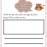 Arbetsblad och poster till Ugglan och kompisproblemet - bild 4