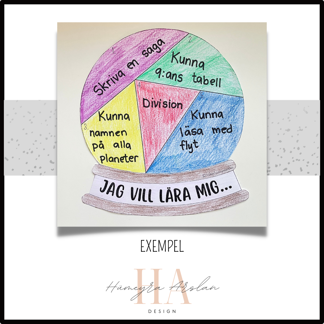 Skolstart 2024: Mina mål 2024 & Jag vill lära mig...