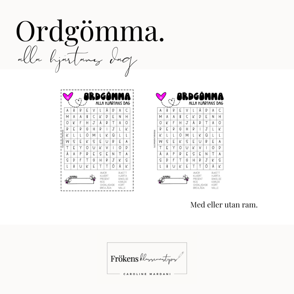 Ordgömma – kärlek