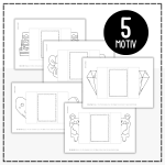 Pysselpaket: Alla hjärtans dags – kort (öppningsbara) och min målarbok - bild 2