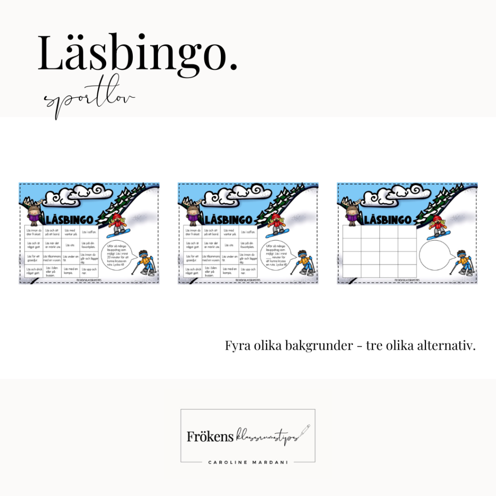 Läsbingo Sportlovet