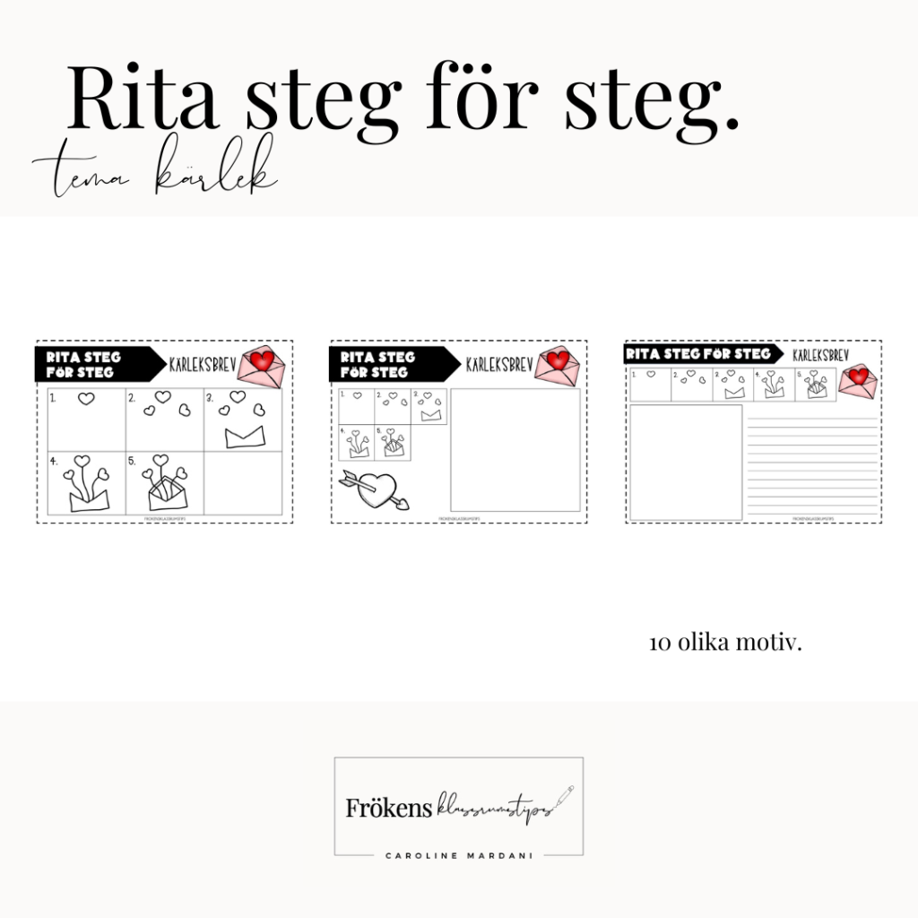 Rita steg för steg – Tema kärlek
