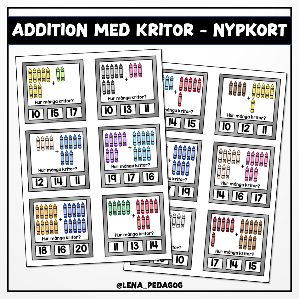 Addition med kritor – nypkort