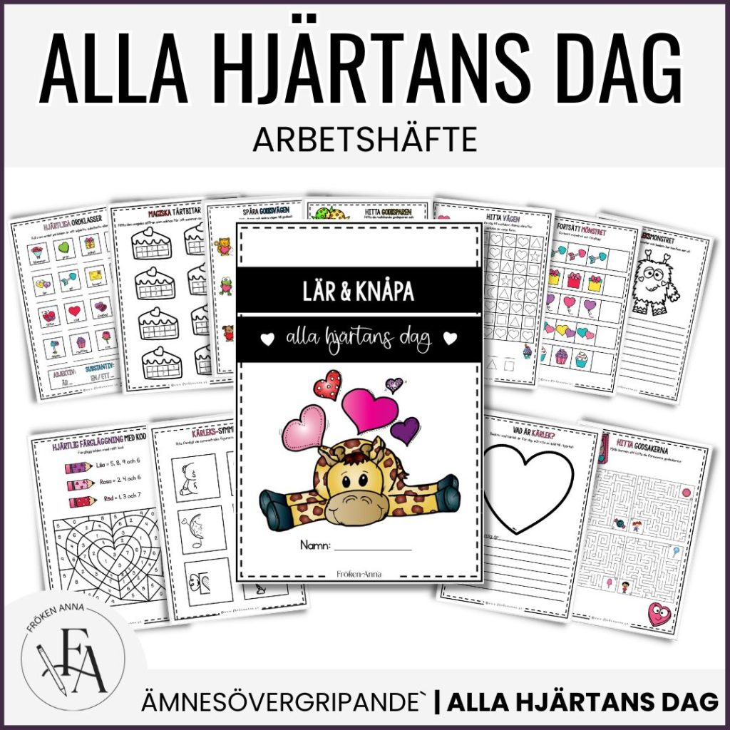 Alla hjärtans dag arbetshäfte