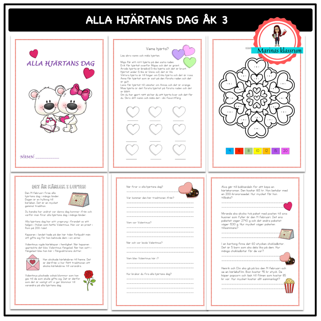 Alla hjärtans dag åk 3