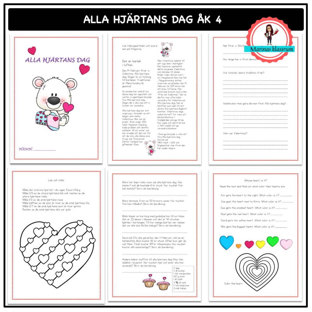 Alla hjärtans dag åk 4