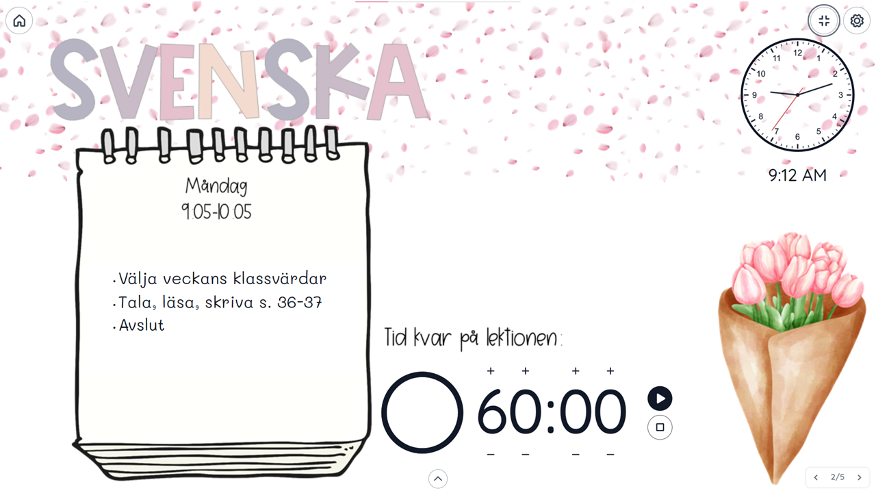 Bakgrunder till Classroomscreen (Vår)