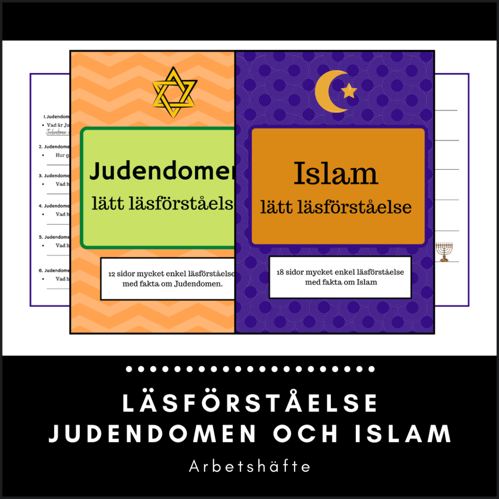 Väldigt enkel läsförståelse: Islam och Judendomen (PAKETPRIS!)