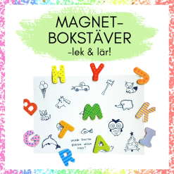 Magnetbokstäver - lek & lär