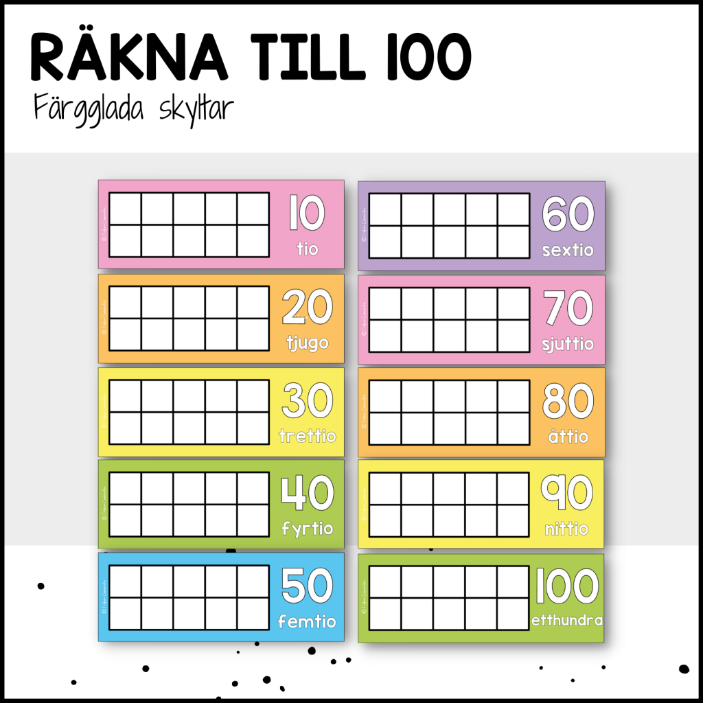 COLOR: räkna till 100