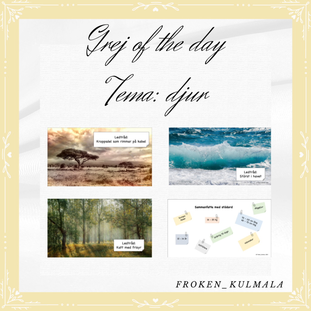 Grej of the day – Tema: djur