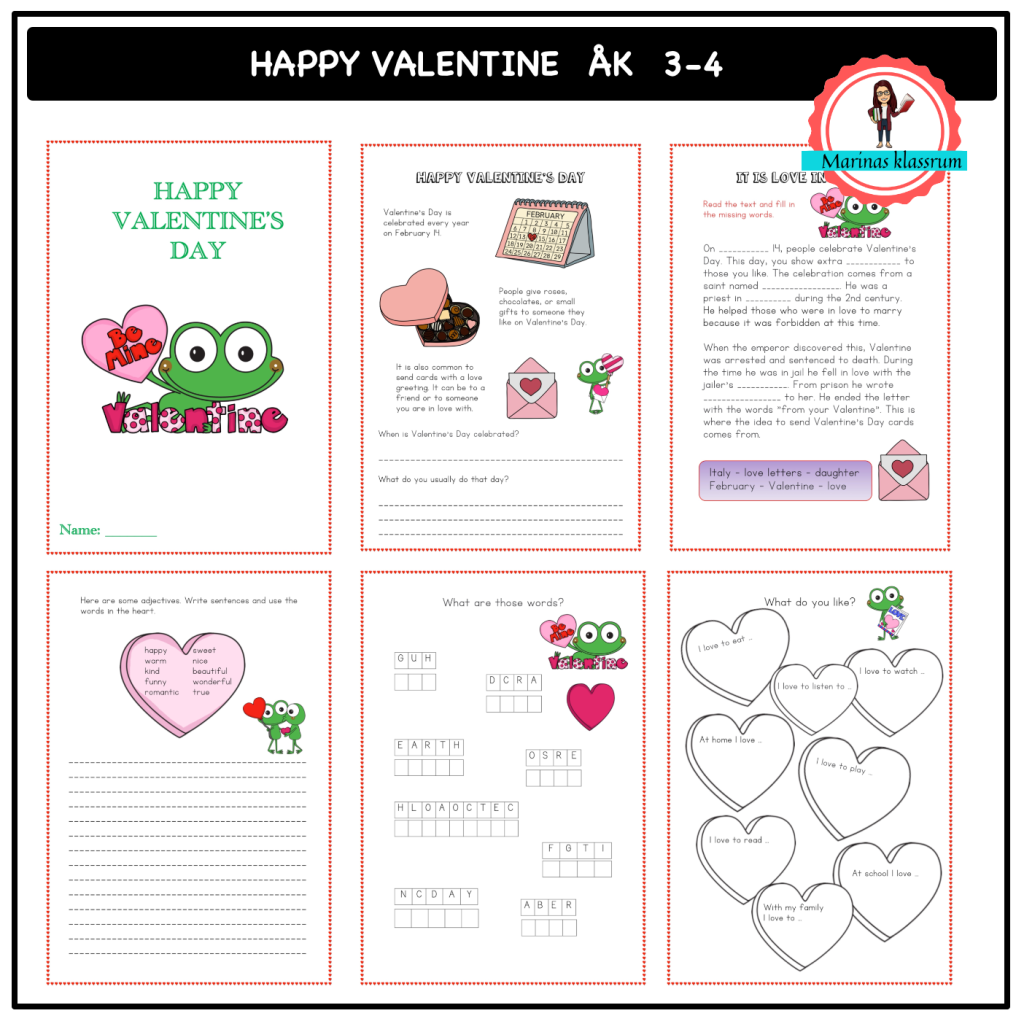 Happy Valentine’s Day åk 3-4