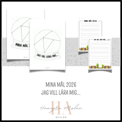 Skolstart 2026: Mina mål 2026 & Jag vill lära mig...