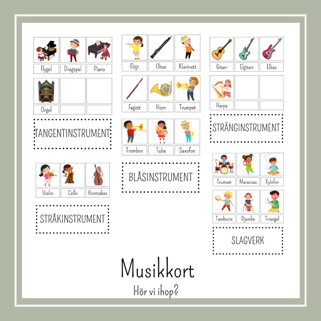 Musikkort. Hör vi ihop