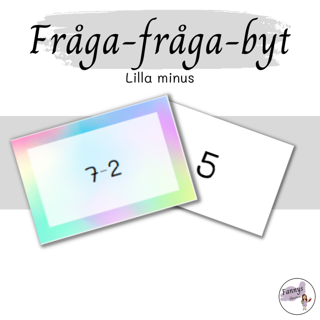 Fråga-fråga-byt subtraktion talen 0-10