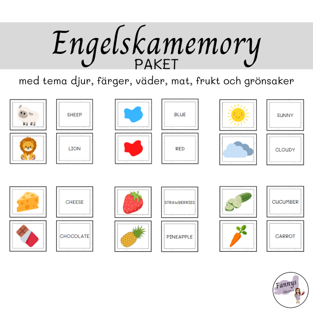 PAKET: engelskamemory