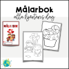 Målarbok - Alla Hjärtans Dag