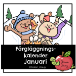 Färgläggningskalender: Januari - bild 1