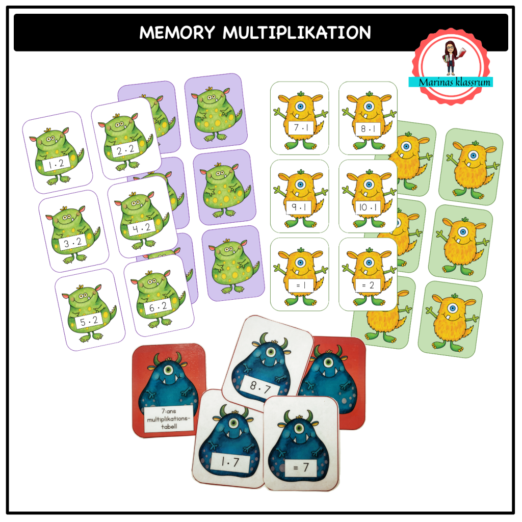 Memory – multiplikation