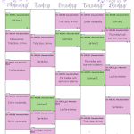 Mall för schema – Vår - bild 2