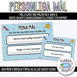"Mina mål"