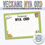 Poster: ”Veckans nya ord” - bild 1
