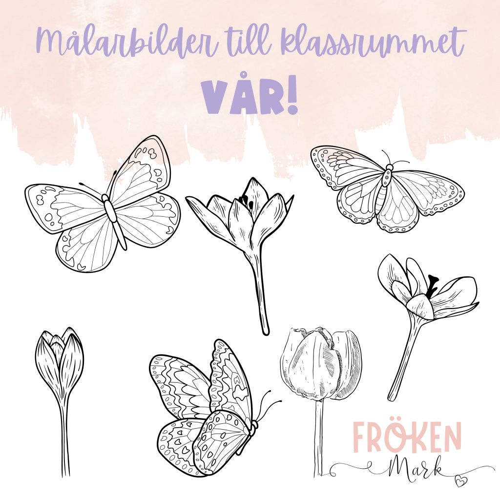 Målarbilder till klassrummet – Vår