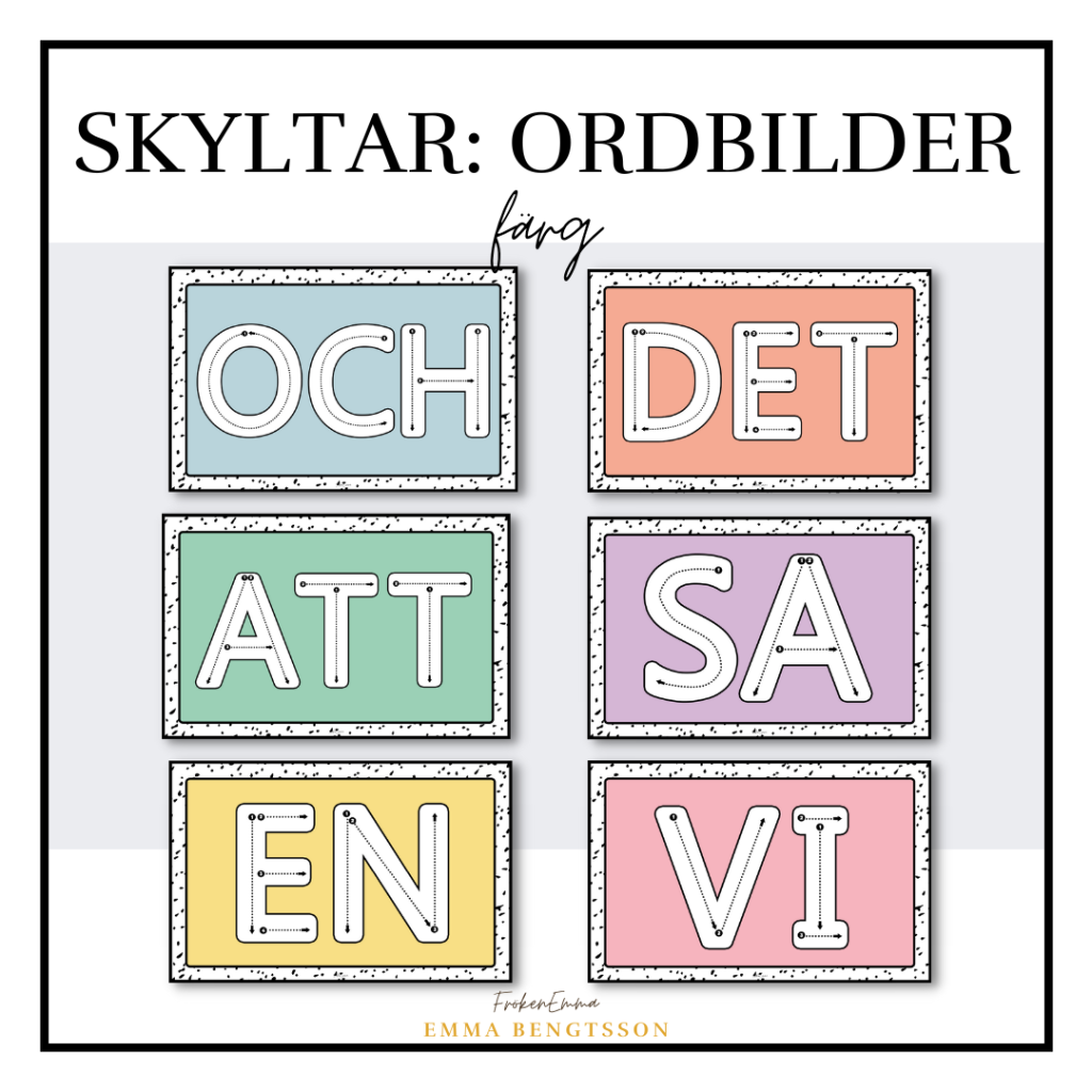 Skyltar: ordbilder färg