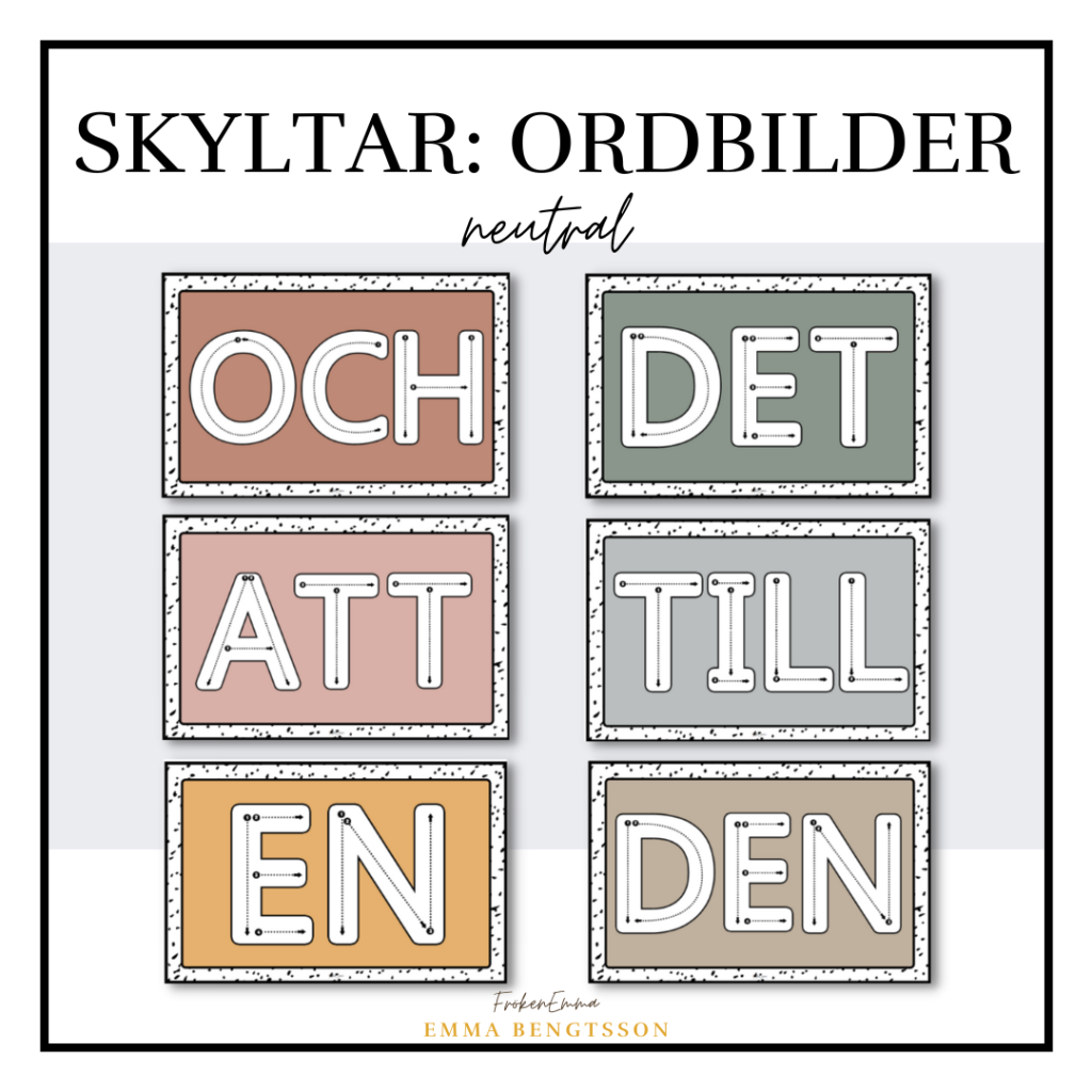 Skyltar: ordbilder neutral