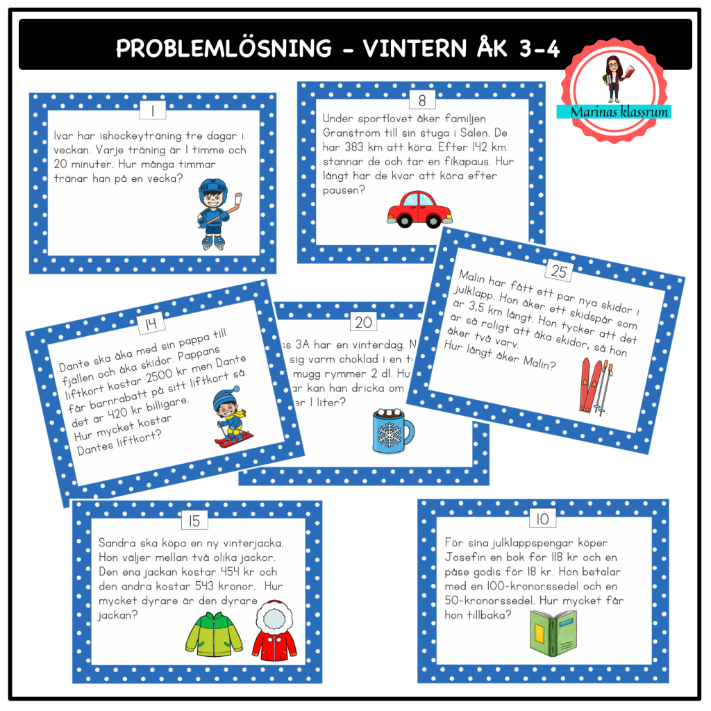 Problemlösning – vintern åk 3-4