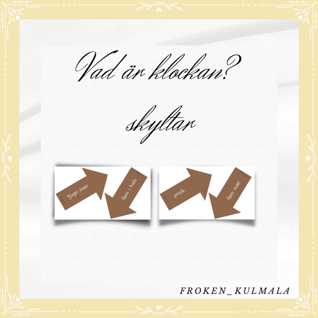 Vad är klockan? – skylt