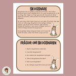 Djur i Norden – läskort med tillhörande frågor - bild 1