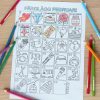 Färglägg februari - kalender