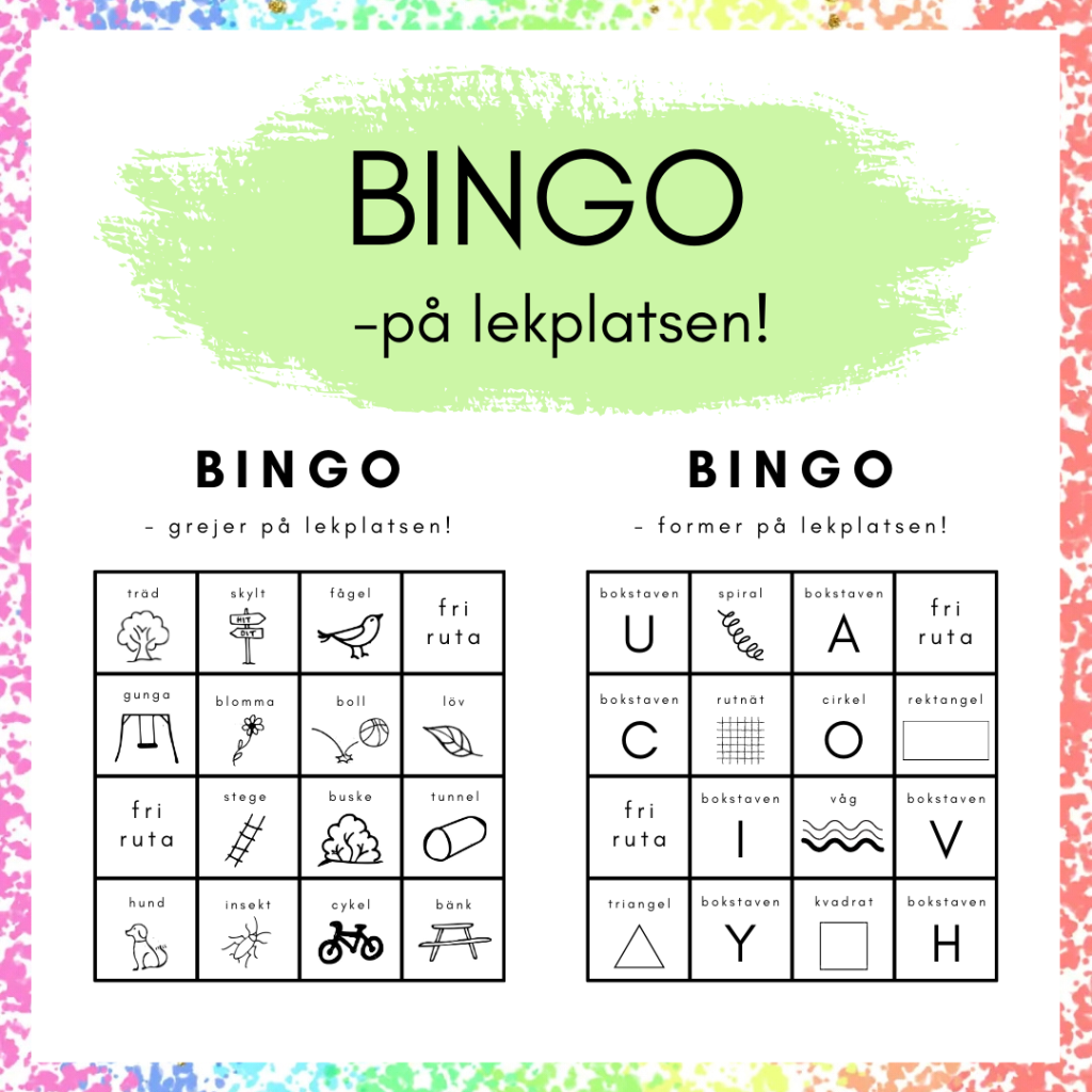 Bingo på lekplatsen