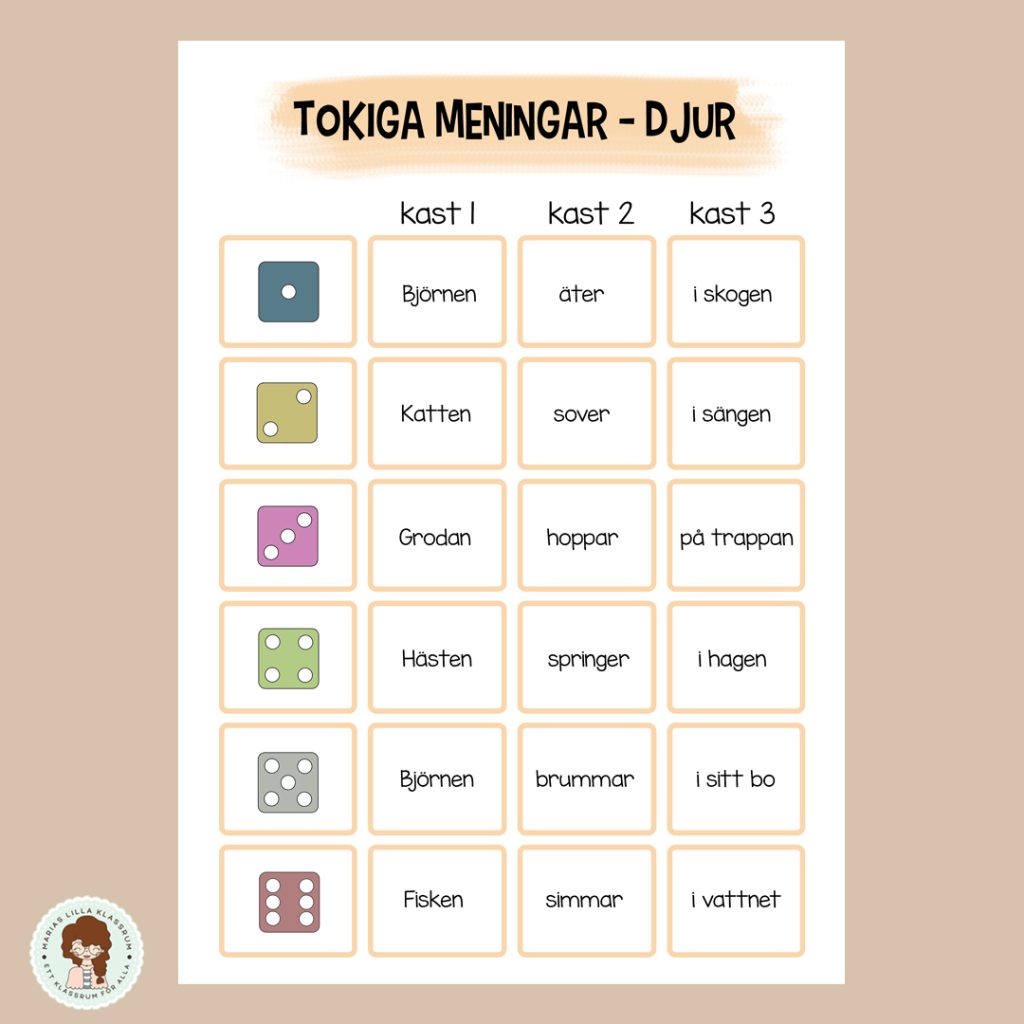 Tokiga meningar – Djur