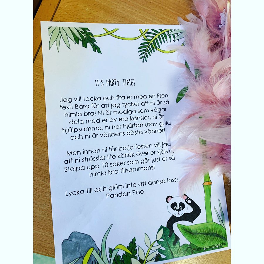 Pandan Pao - Lärarhandledning