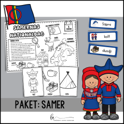 Materialpaket: Samer (ordkort, faktablad, målarbilder)